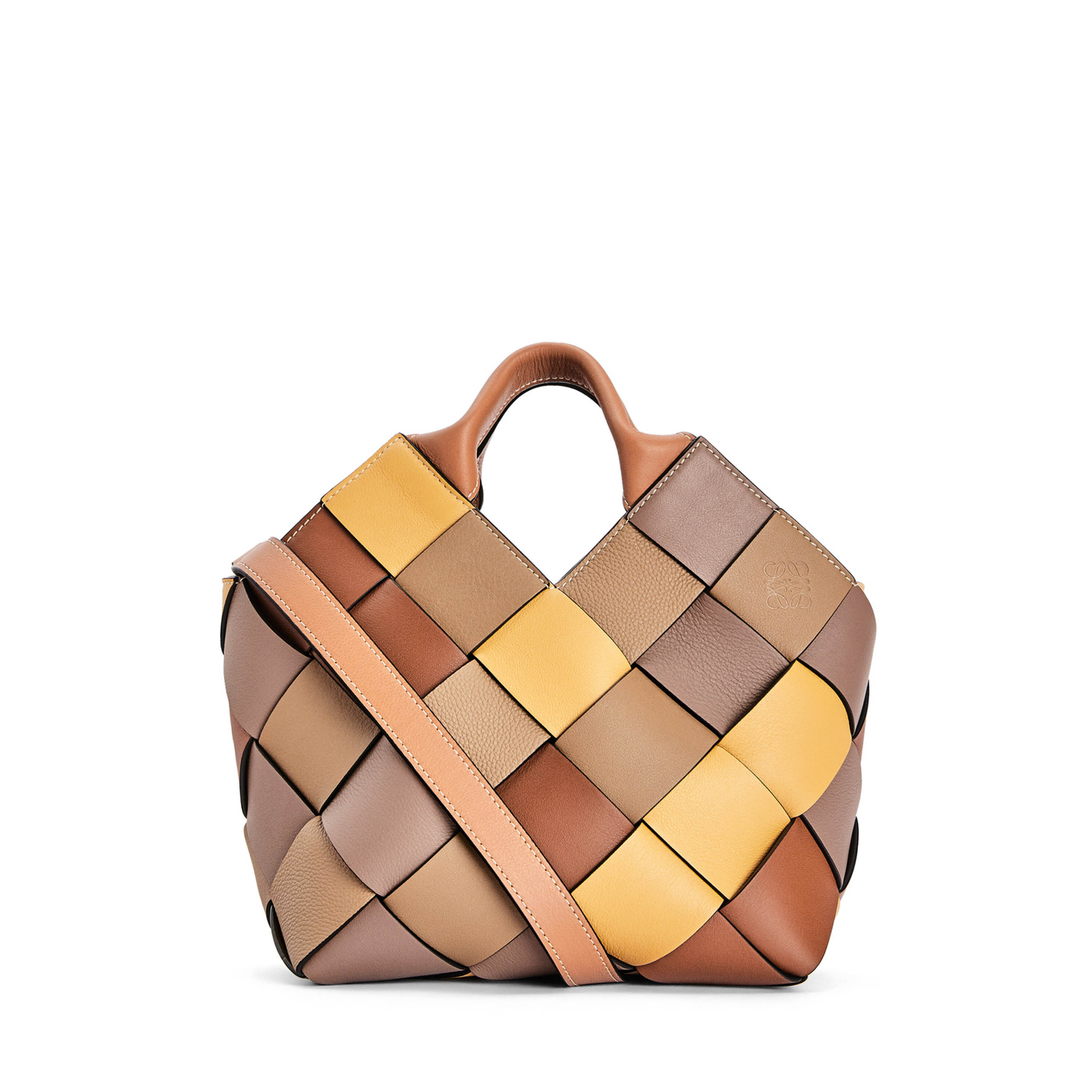 Loewe woven cheap leather tote